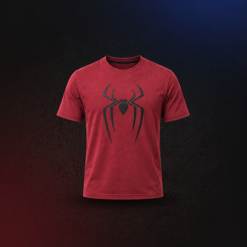 Spider-Man Logo T-Shirt — Crimson