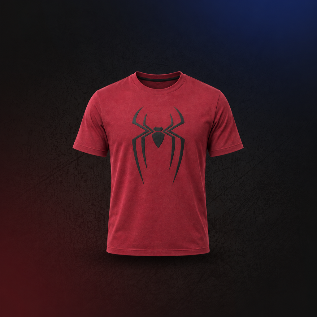 Spider-Man Logo T-Shirt — Crimson